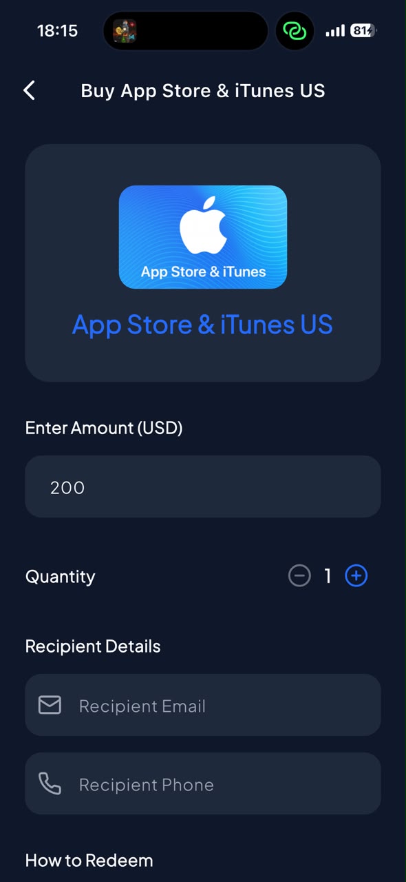 Buy gift card